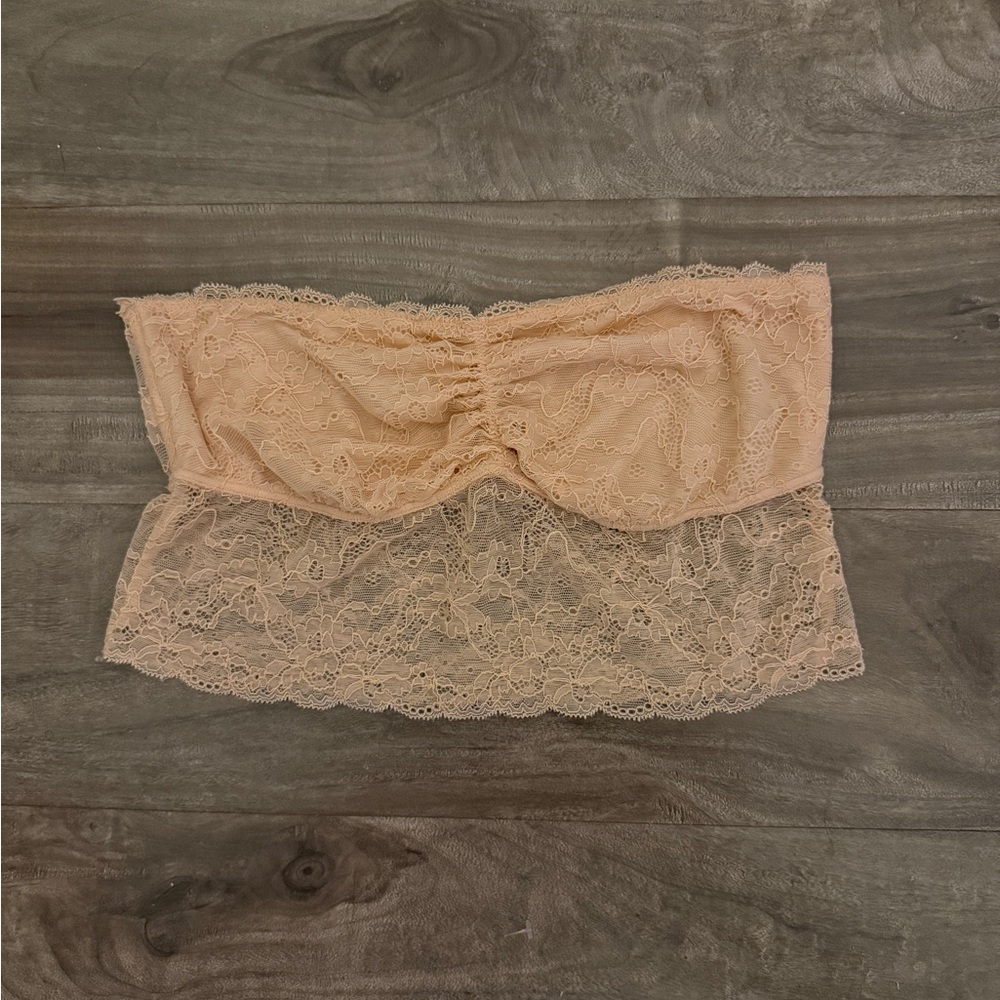 Vintage Victorias Secret PINK Lace Bandeau Tube Top